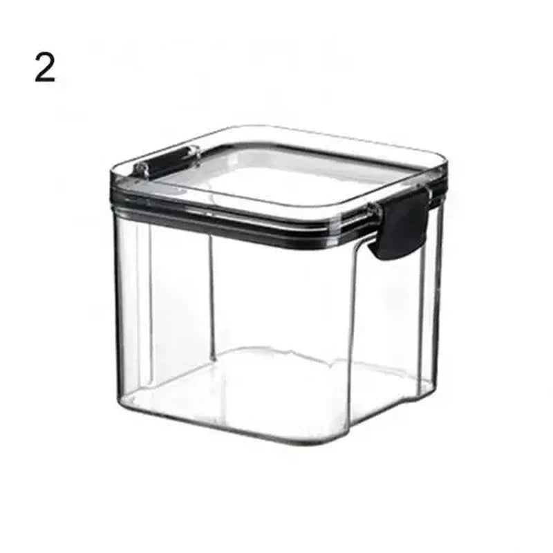 Multipurpose Food Storage Containers Set - Clear Jars with Lids for Ce ...